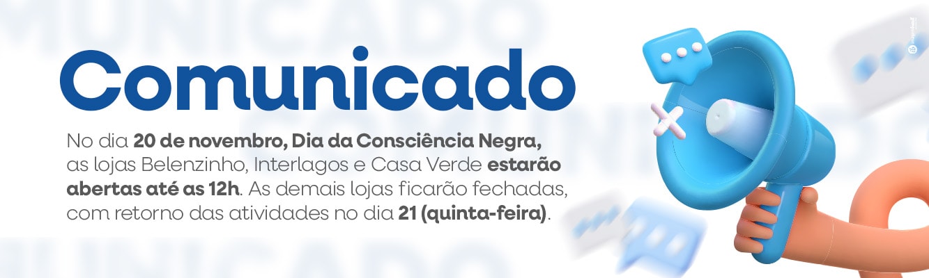 Funcionamento Feriado Consciência Negra