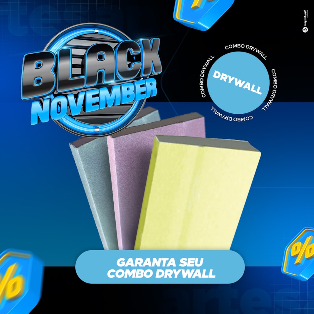 Combo Black Friday - Sistema Forro Drywall - 320m²