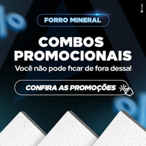 Combo - Sistema Forro Mineral Ecomin 100m²