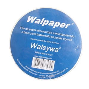 Fita de Papel para Drywall 50mm x 150m Walsywa