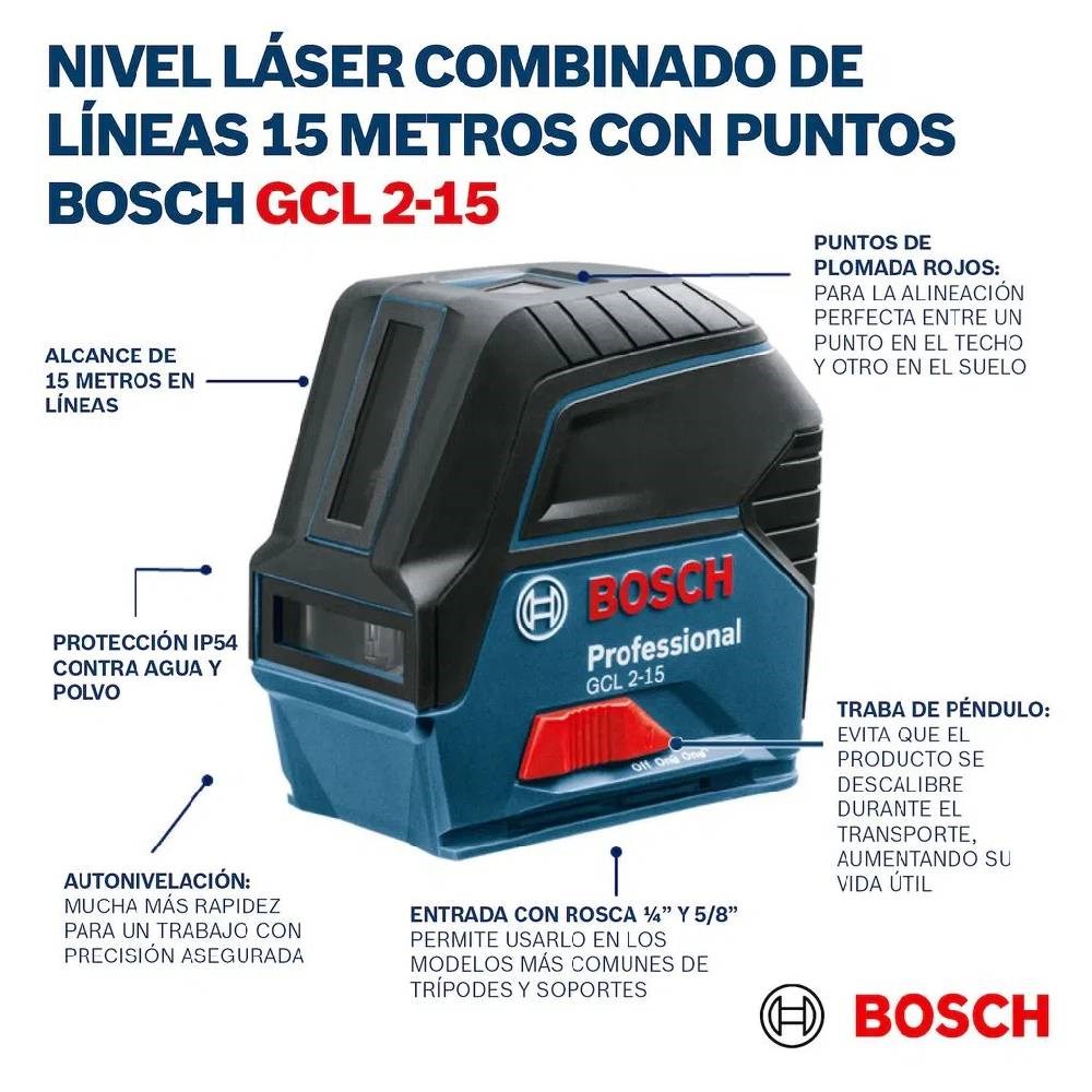 laser nivelador vermelho gcl 2-15g bosch