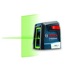 Nível Laser verde Bosch GLL 2-12 G alcance 12m Com Suporte