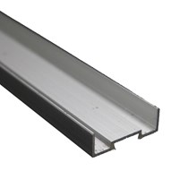 Perfil Divisória Alumínio Socon Estreito SE 2120 mm Alu Fosco